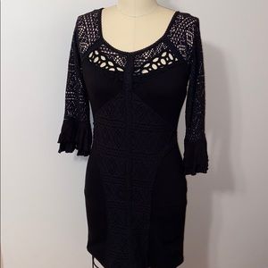 Black mesh Free People dress 🖤